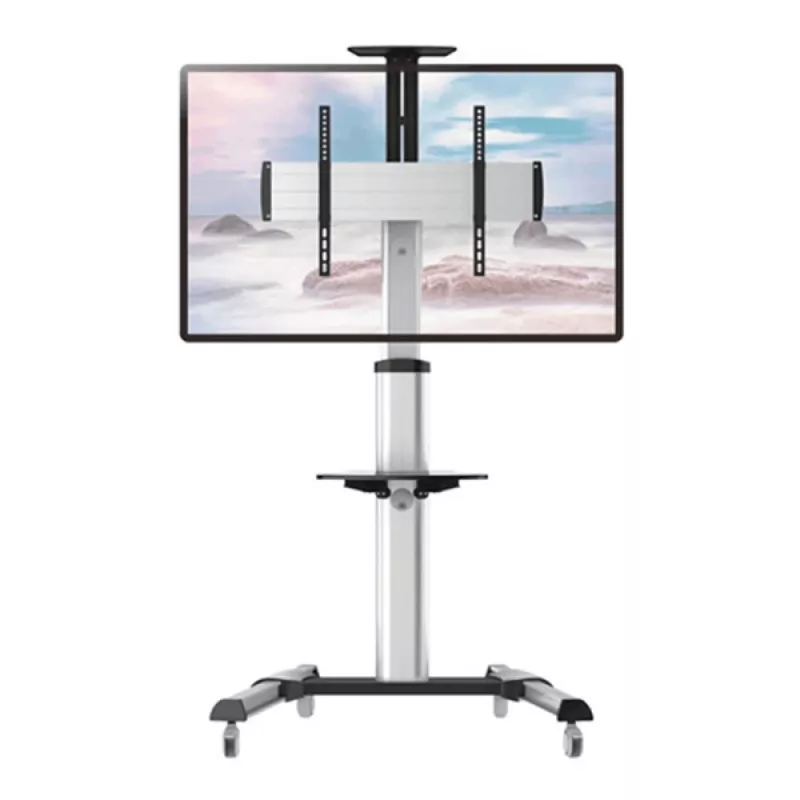 Techly podlahový stojan pojazdný vozík pre LCD / LED / Plasma 37-70 s policou ” ICA-TR15