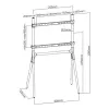 Techly podlahový stojan pre LCD/LED/Plasma TV 49-70 palcov statívový štýl