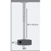 Techly stropný držiak projektora predĺženie 60–102 cm strieborný ICA-PM 102XL