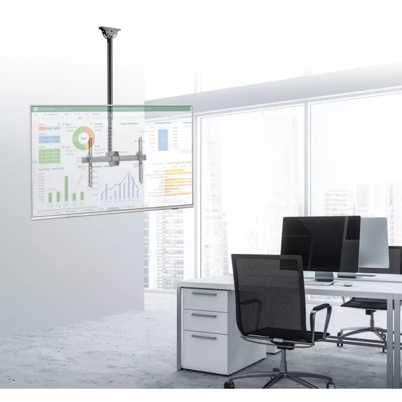 Techly 37-70 teleskopický stropný držiak univerzálny LED TV LCD držiak ICA-CPLB 946S