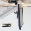 Techly skladací zasúvací stropný držiak pre TV LED/LCD 17 palcov–37 palcov čierny