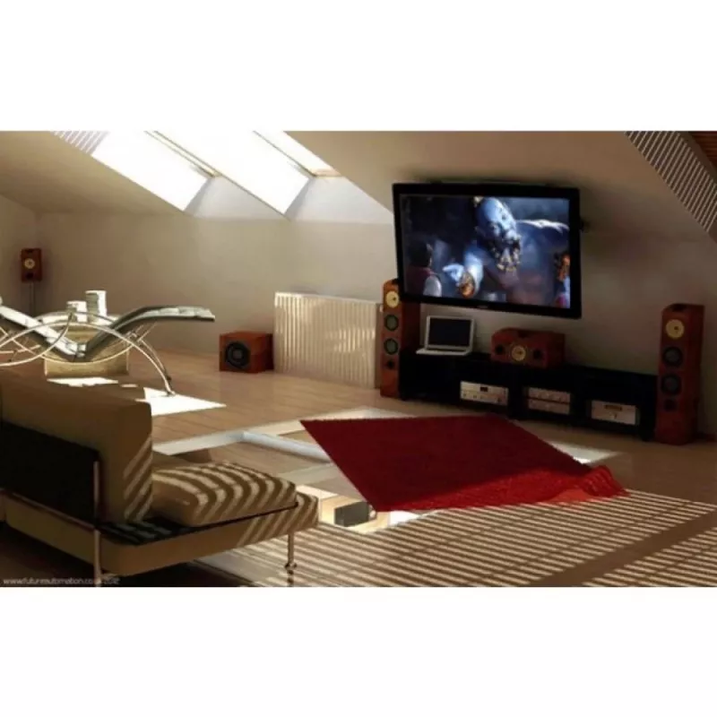 Techly skladací zasúvací stropný držiak pre TV LED/LCD 17 palcov–37 palcov čierny