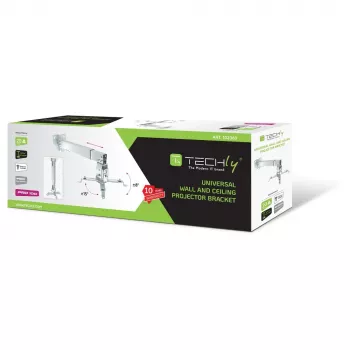 Techly ICA-PM 16 držiak projektora strop/stena strieborný