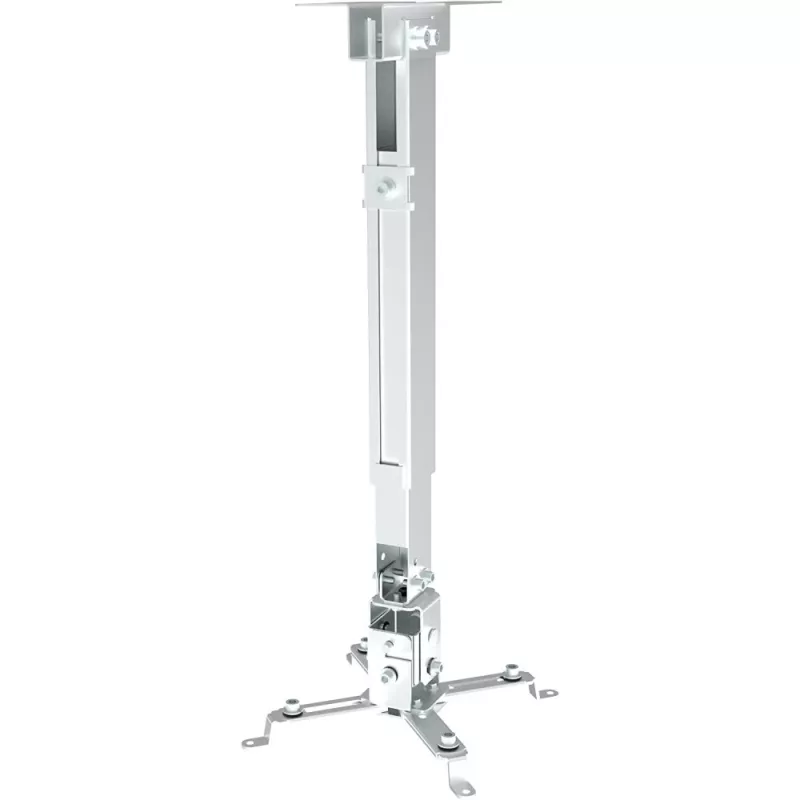Techly ICA-PM 16 stropný držiak projektora, do 20 kg, nastaviteľný 43–65 cm, naklápací a otočný, strieborný