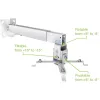 Techly ICA-PM 16 stropný držiak projektora, do 20 kg, nastaviteľný 43–65 cm, naklápací a otočný, strieborný