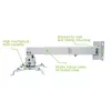 Techly ICA-PM 16 stropný držiak projektora, do 20 kg, nastaviteľný 43–65 cm, naklápací a otočný, strieborný