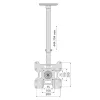 TV držiak Techly ICACPLB906 94 cm (37 palcov) čierny