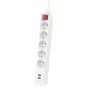 Hama 44133758 predlžovací kábel 1,4 m 5 AC zásuviek interiér biely