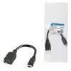 USB kábel LogiLink USB C - USB A 0,15m CU0098 čierny