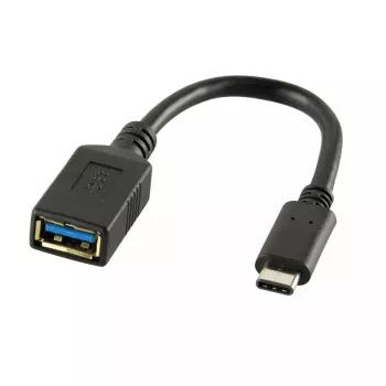 USB kábel LogiLink USB C - USB A 0,15m CU0098 čierny