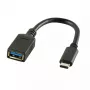 USB kábel LogiLink USB C - USB A 0,15m CU0098 čierny