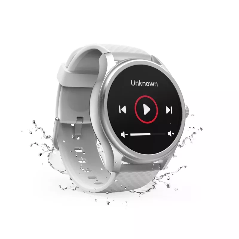 Smart hodinky Hama Fit Watch 5010, 1,38-palcový (3,51 cm) LCD, 46 mm, tep srdca, SpO2, IP68, Bluetooth, strieborné