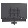 Regal na AV zariadenia Barkan E850, 1 police, čierna, výška 565 mm, nosnosť 6,5 kg