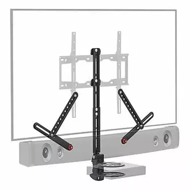 Regal na AV zariadenia Barkan E850, 1 police, čierna, výška 565 mm, nosnosť 6,5 kg
