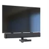 Regal na AV zariadenia Barkan E850, 1 police, čierna, výška 565 mm, nosnosť 6,5 kg
