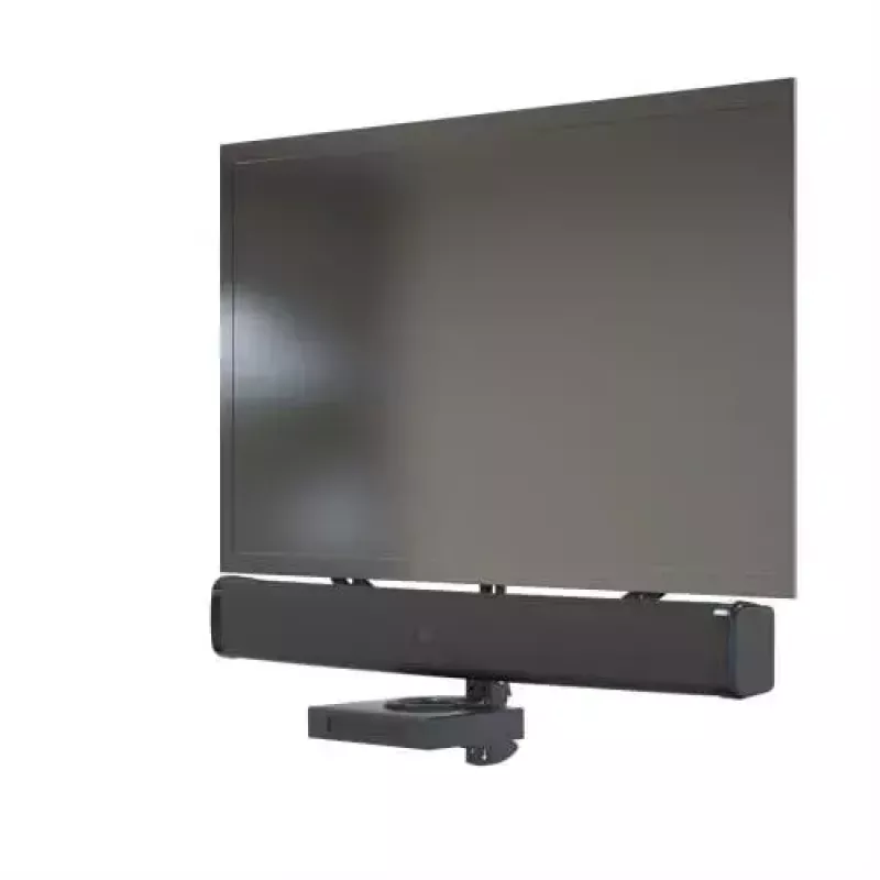 Regal na AV zariadenia Barkan E850, 1 police, čierna, výška 565 mm, nosnosť 6,5 kg