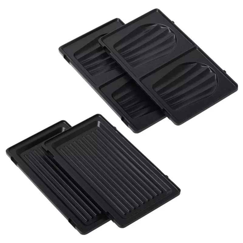 Sendvičovač 2-in-1 Adler AD 3070b — 850 W, 2 platne, čierny