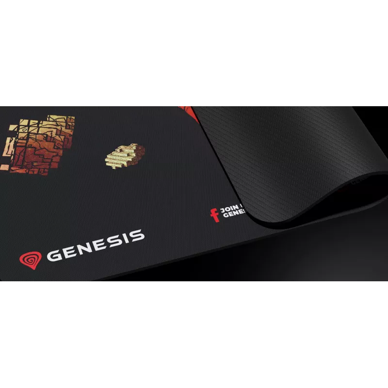 GENESIS Ancient Stone, viacfarebná, obrázok, textil, guma, podložka pod hernú myš