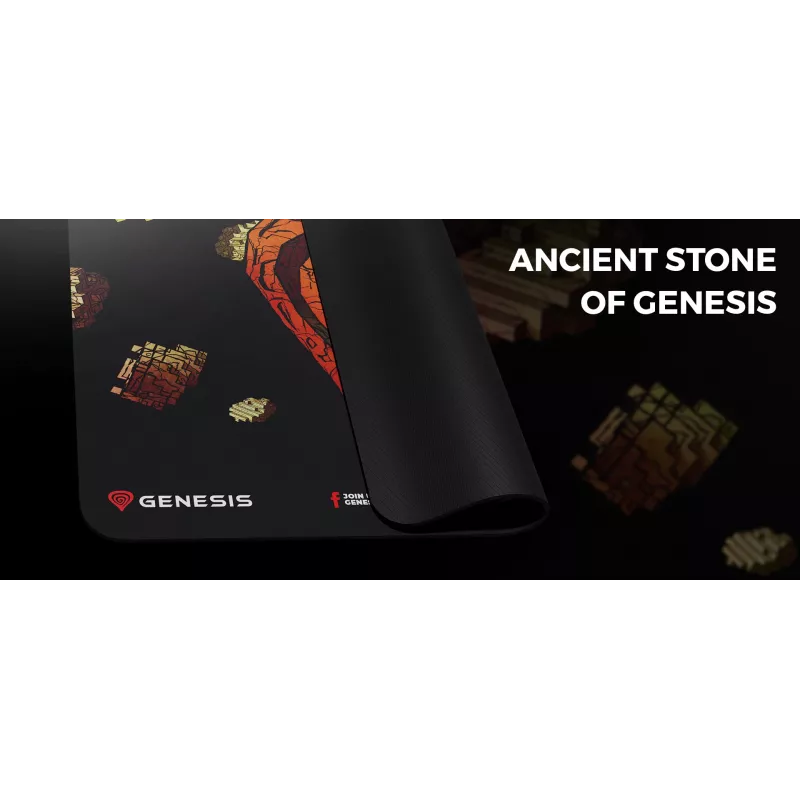 GENESIS Ancient Stone, viacfarebná, obrázok, textil, guma, podložka pod hernú myš