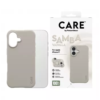 Puzdro PanzerGlass CARE by módne puzdro Samba Vanilla s MagSafe iPhone 17