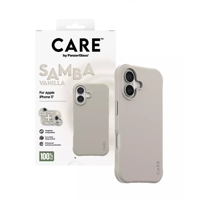 Puzdro PanzerGlass CARE by módne puzdro Samba Vanilla s MagSafe iPhone 17