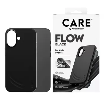 Ochranné puzdro PanzerGlass CARE Feature FLOW Case čierne s MagSafe pre iPhone 17