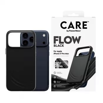 Ochranné puzdro PanzerGlass CARE by Feature FLOW pre iPhone 17 Pro Max, puzdro, čierne, kompatibilné s MagSafe