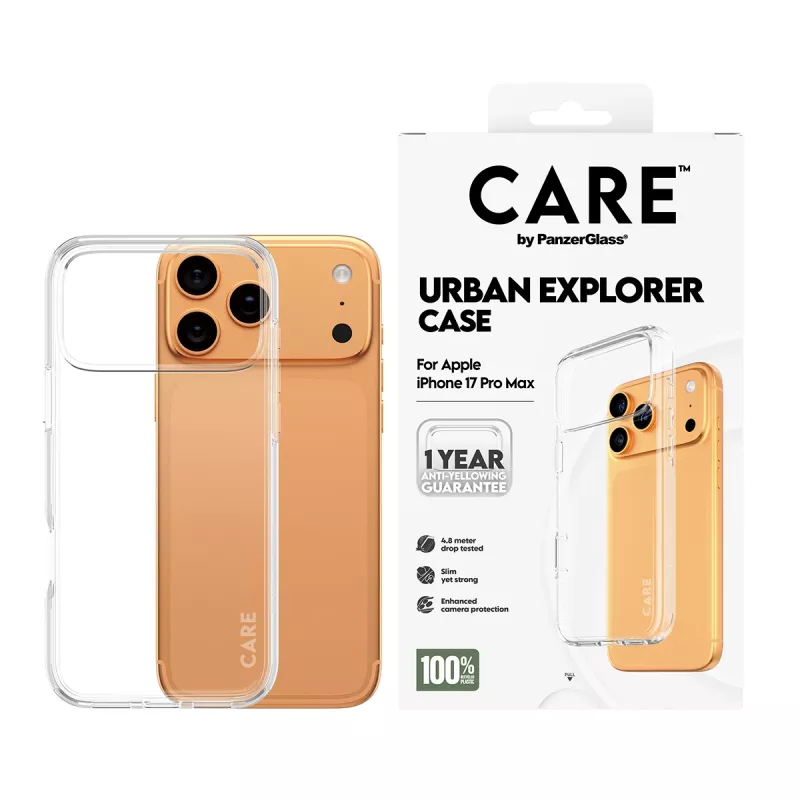 Ochranné puzdro PanzerGlass CARE Urban Explorer transparentné pre iPhone 17 Pro Max