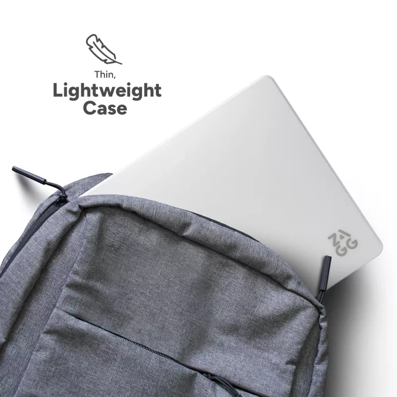 Puzdro ZAGG Hardshell pre MacBook Air 13 palcov (M2/M3), priehľadné