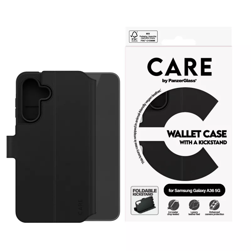 PanzerGlass CARE™ by ® Wallet Case s stojanom Samsung Galaxy A36 5G