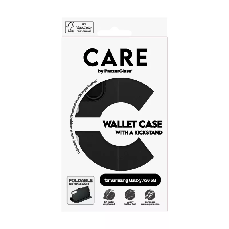 PanzerGlass CARE™ by ® Wallet Case s stojanom Samsung Galaxy A36 5G