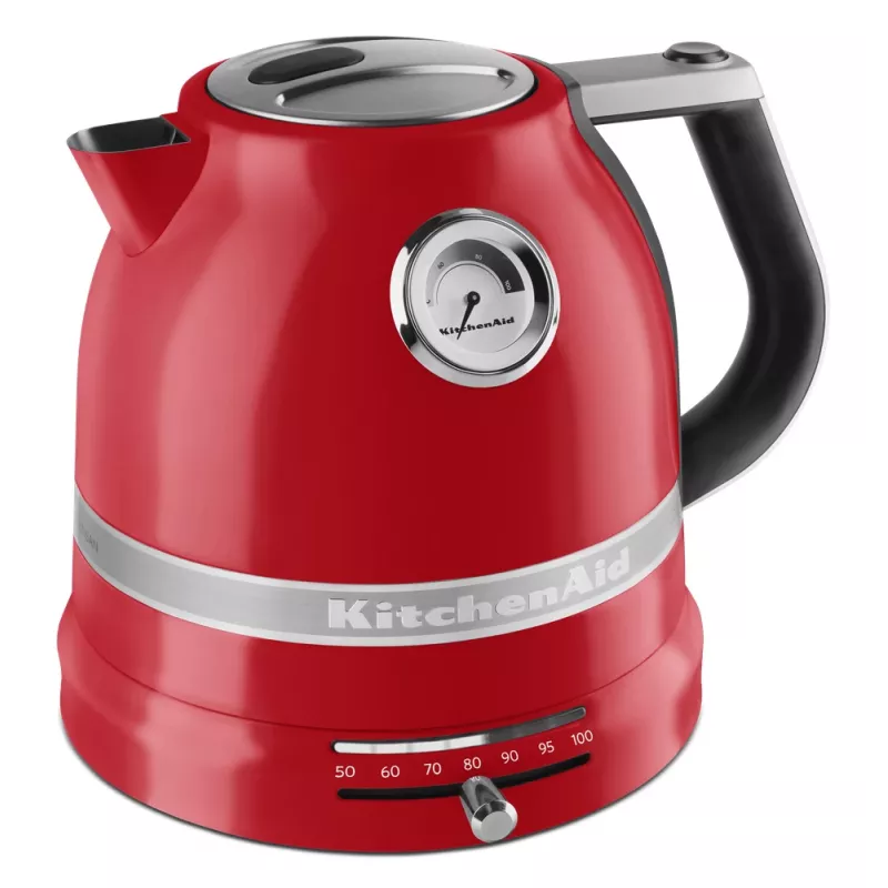 Elektrická kanvica KITCHENAID 1,5 L 2400 W, nerez/hliník, 7 nastavení teploty, Imperial Red