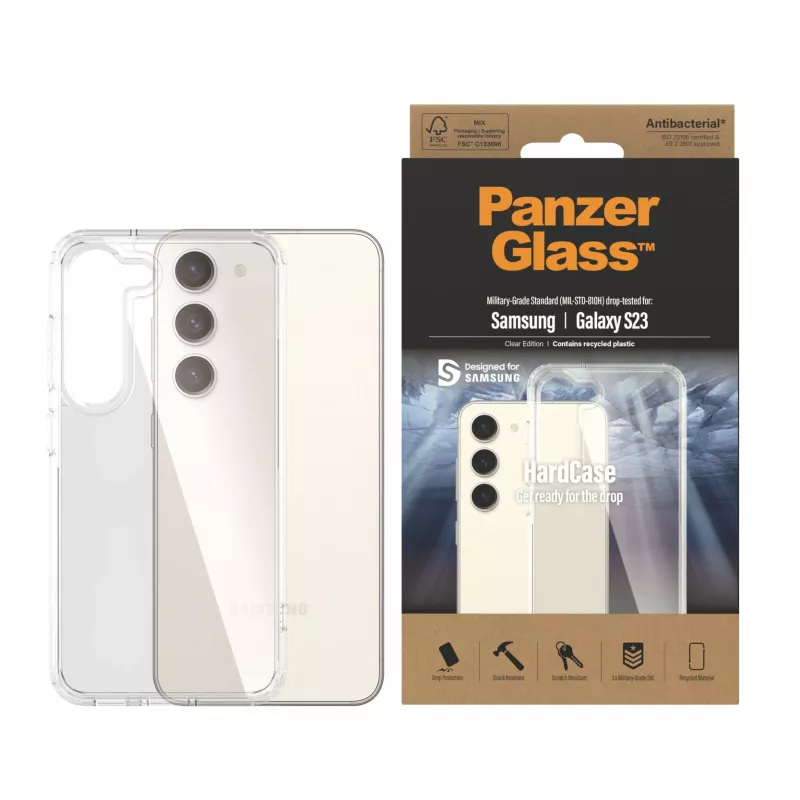 PanzerGlass ® HardCase transparentné Samsung Galaxy S23, kryt, Samsung, Samsung - Galaxy S23, transparentné