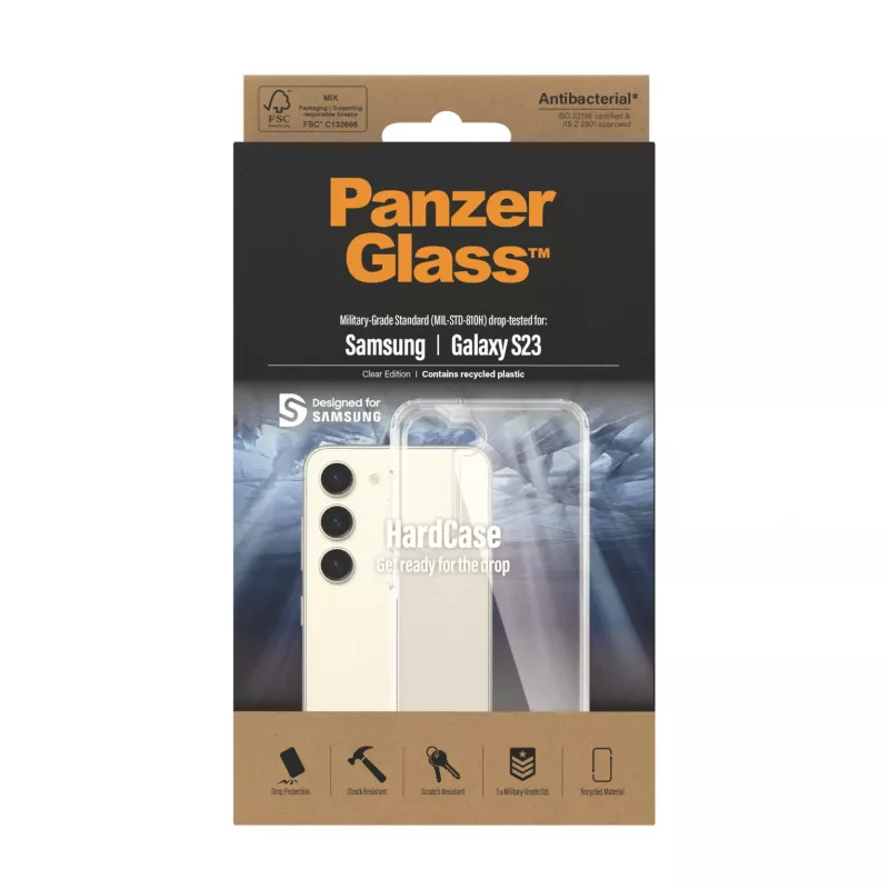 PanzerGlass ® HardCase transparentné Samsung Galaxy S23, kryt, Samsung, Samsung - Galaxy S23, transparentné