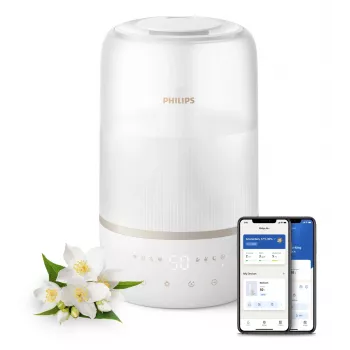 Philips 1000 series HU1510/04 zvlhčovač vzduchu ultrazvukový 3 L biely 19 W
