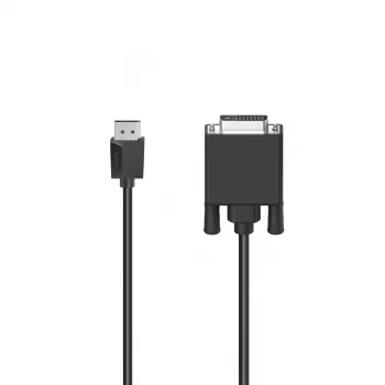 Hama 00200713 video kábel adaptér 1,5 m DisplayPort DVI čierny
