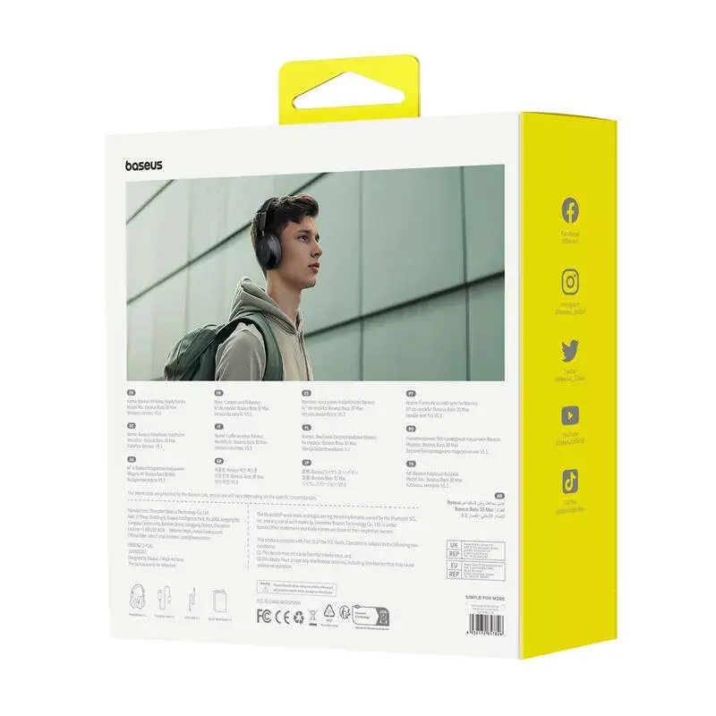 Slúchadlá Baseus Bass 30 Max Wireless