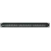 Intellinet patch panel, Cat6, FTP, 24-port, 1U, tienený, 90° Top-Entry LSA lišty, čierny