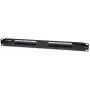 Intellinet patch panel, Cat6, UTP, 16-port, 1U, čierny