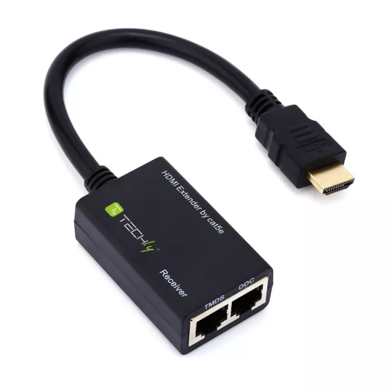 Techly zosilňovač HDMI Cat 5e / 6 kompaktný 30m IDATA EXT-E30D