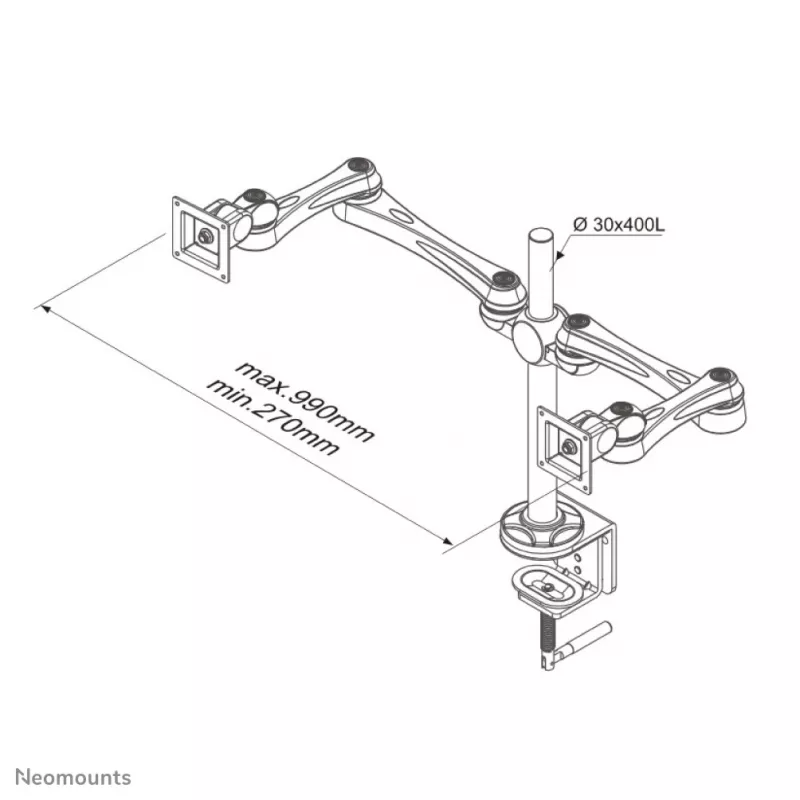 Neomounts FPMA-D930D držiak monitora 10-30