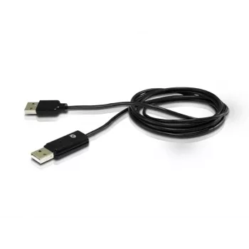 Conceptronic optický zdieľací kábel pre mechaniku USB, 1,8 m, čierny, USB A, USB A, samec/samec, 20 g