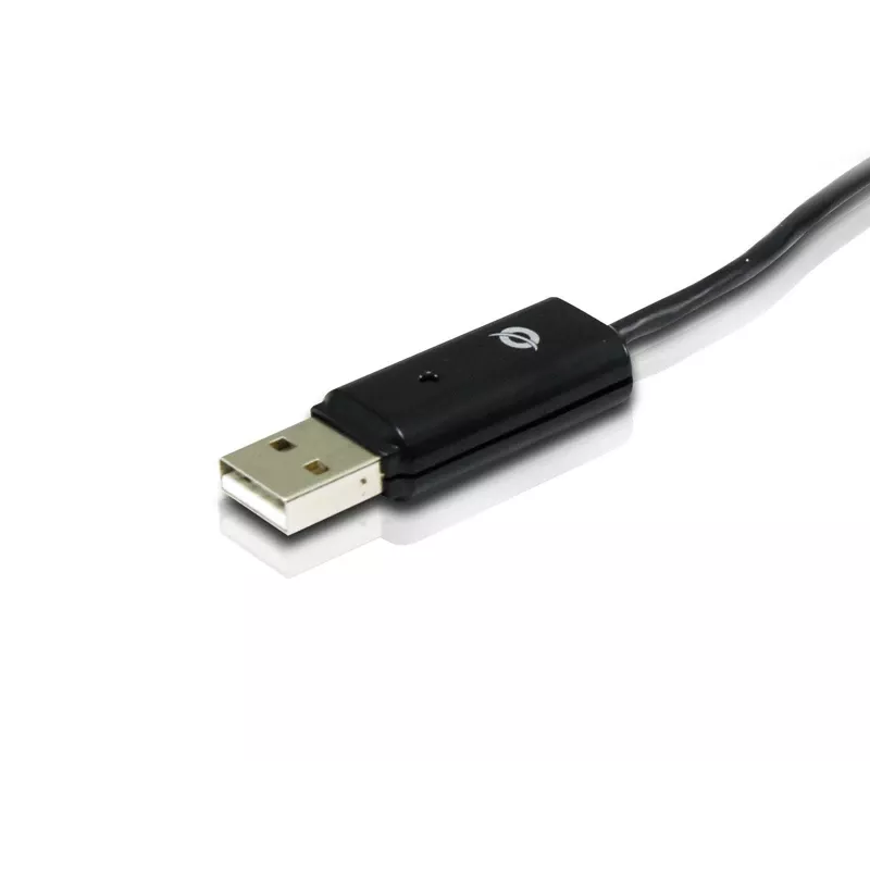 Conceptronic optický zdieľací kábel pre mechaniku USB, 1,8 m, čierny, USB A, USB A, samec/samec, 20 g