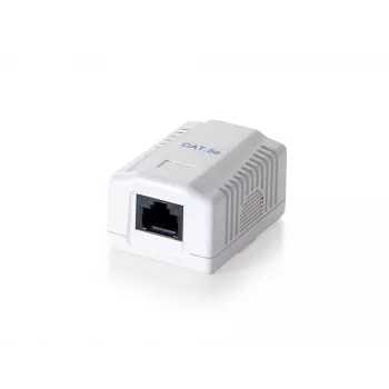 Equip 1-port Cat.5e zásuvka do steny, RJ-45, 5e, biela, 39 mm,…