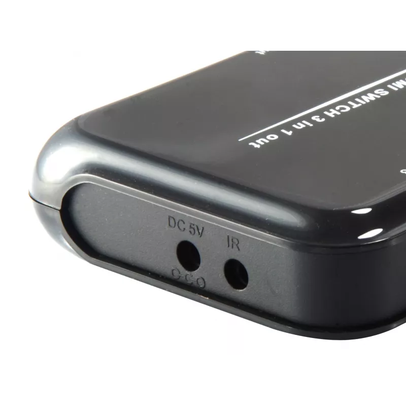 Equip HDMI 1.4 switch 3x1, HDMI, plast, čierny, IR, 7.1-kanály, DTS-HD, Dolby TrueHD