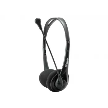 Headset Equip Chat Headset káblový Head-band hovory/hudba čierny