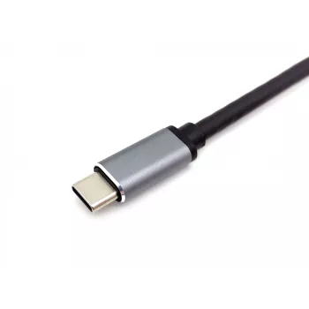 Equip USB-C 7 v 1 multifunkčný adaptér, USB 3.2 Gen 1 (3.1 Gen 1) Type-C, 100 W, strieborná, MicroSD (TransFlash), MicroSDHC, SD, SDHC, 4K Ultra HD, 30 Hz