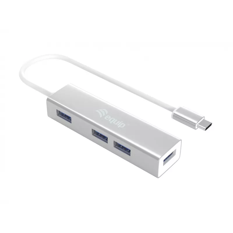 Equip 128958 rozbočovač USB-C na 4 porty USB 3.0, USB 3.2 Gen 1, USB Type-A, 5 Gb/s