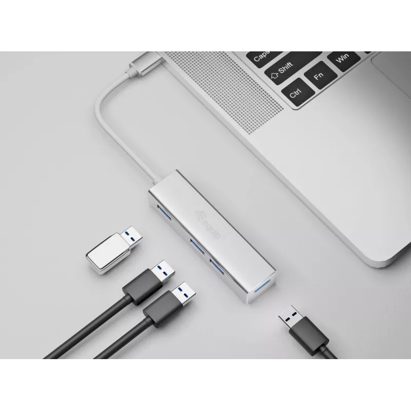 Equip 128958 rozbočovač USB-C na 4 porty USB 3.0, USB 3.2 Gen 1, USB Type-A, 5 Gb/s