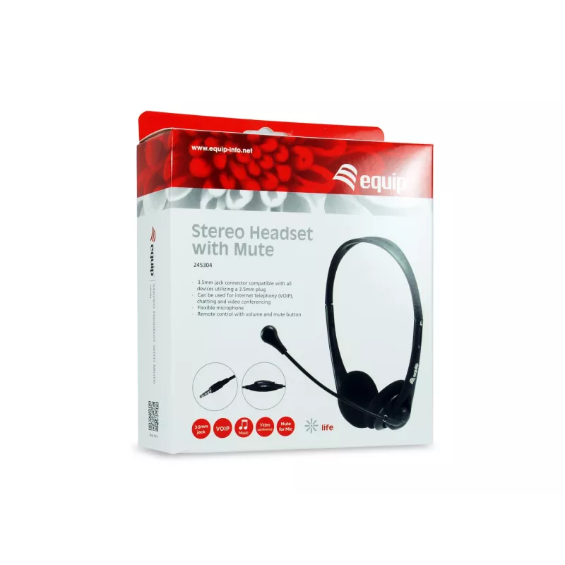 Equip stereo headset so stlmením
